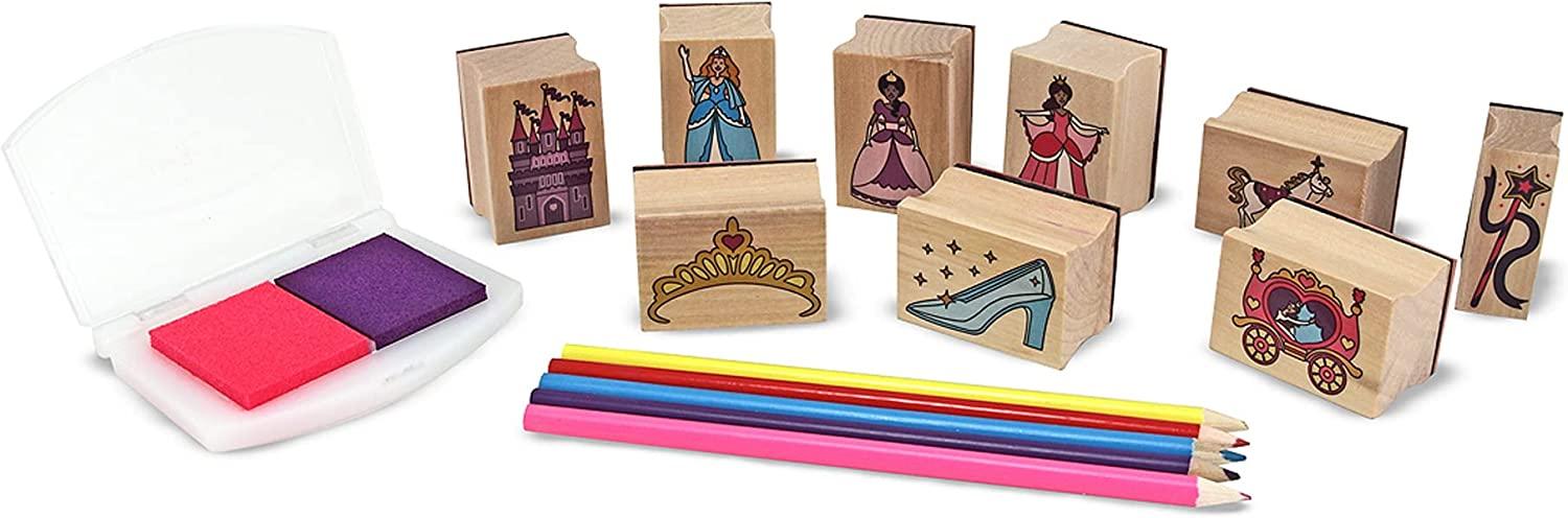 Melissa and Doug Wooden Princess Stamp Set