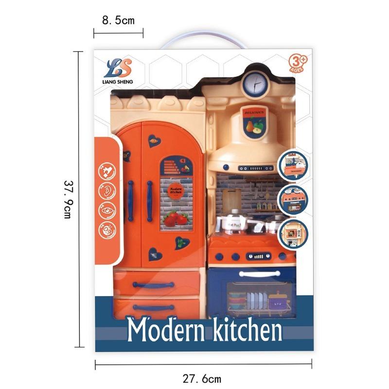 حزمة المطبخ المودرن مع أضاءة و موسيقى + خيمة الانشطة واللعب 3 في 1