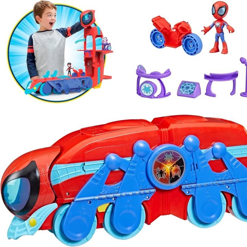 Spidey and His Amazing Friends – Spider Crawl-R HQ 2-in-1 Playset