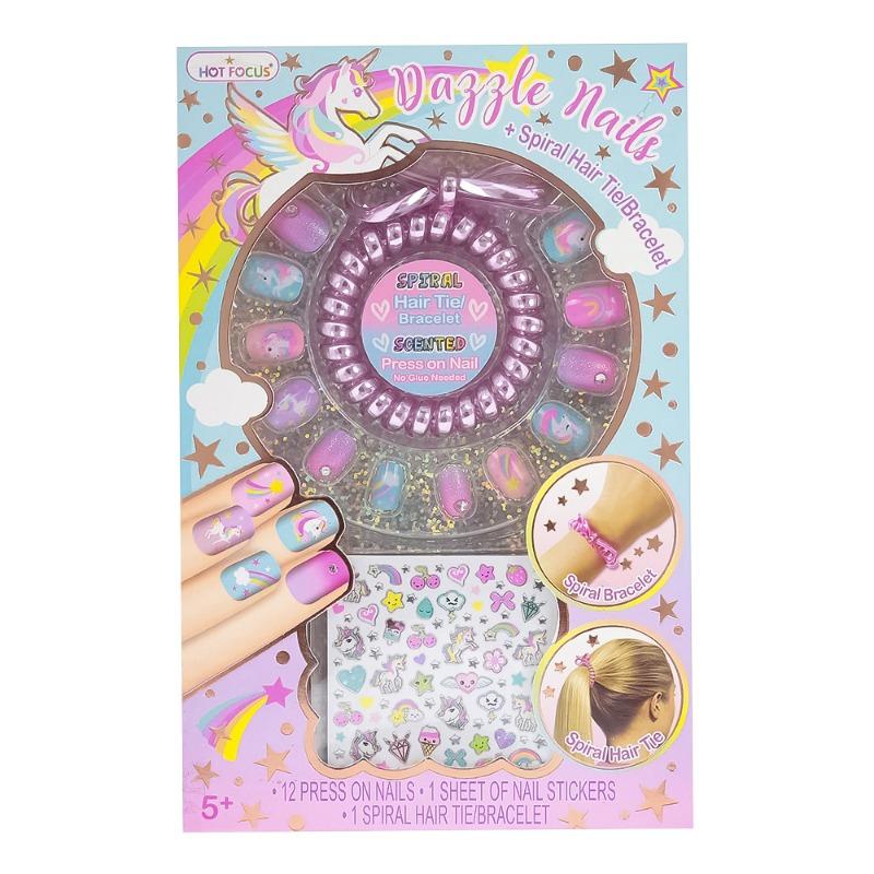 Hot Focus Dazzle Nails Nail Set