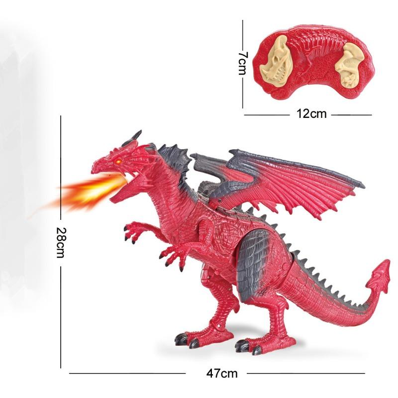 RC Dinosaur Planet with Spray & Mist - Red