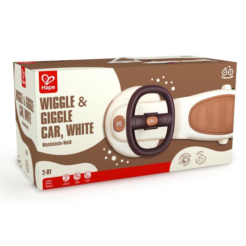 Hape - Wiggle And Giggle Car - White