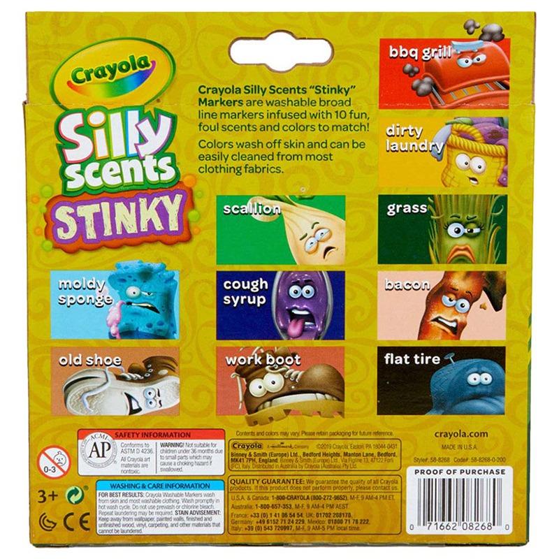 Crayola Stilly Scents Stinky Washable Markers 10Ct