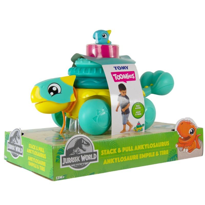 Tomy Toomies Jurassic World Stack and Pull Ankylosaurus