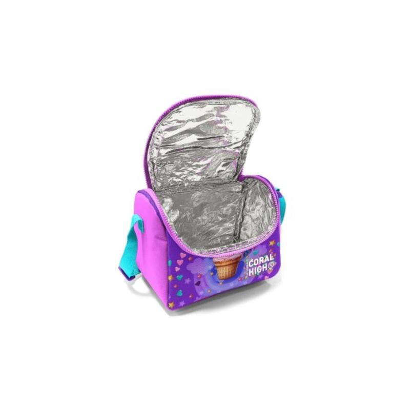 حقيبة غداء حرارية برسمة يونيكورن – بنفسجي وردي