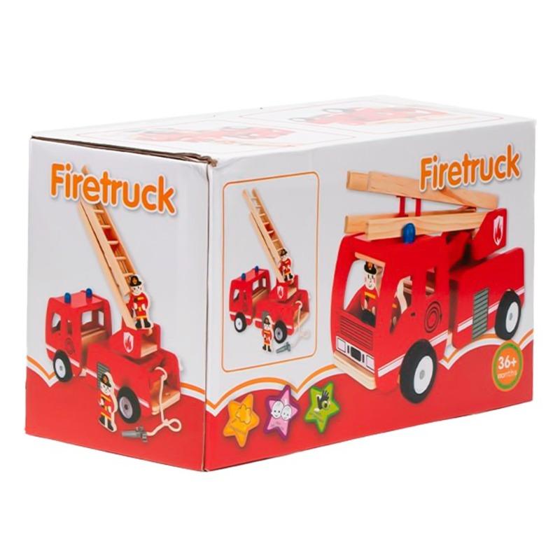 شاحنة الإطفاء الخشبية