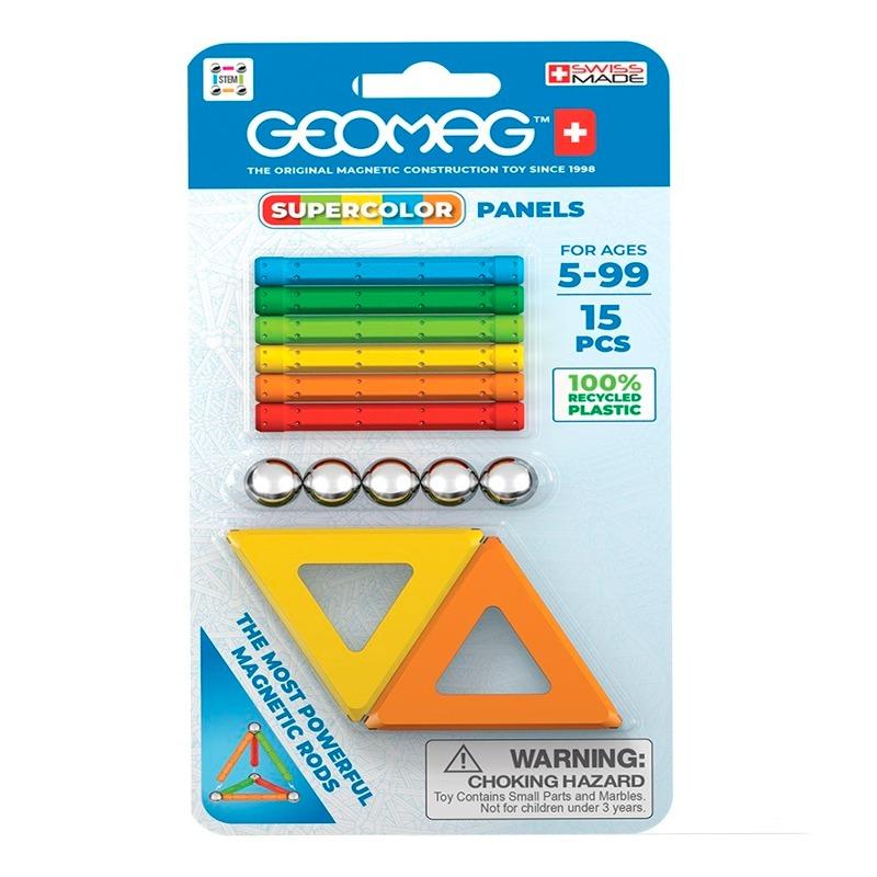 Geomag Supercolor Panels Recycled Blister - 15 Pcs