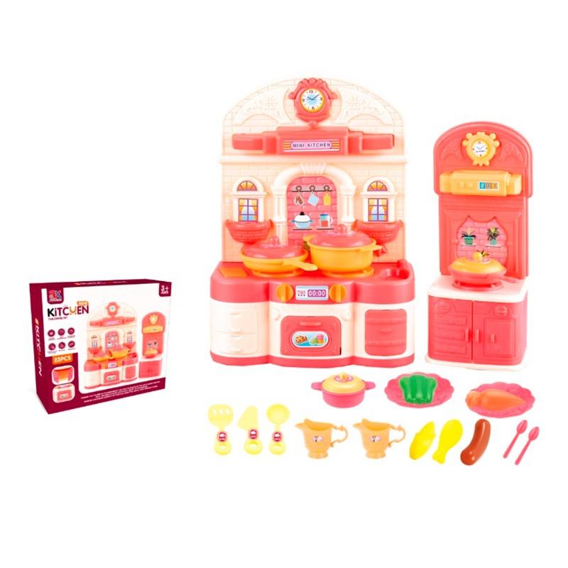Mini Kitchen Tableware Playset - 23 Pcs