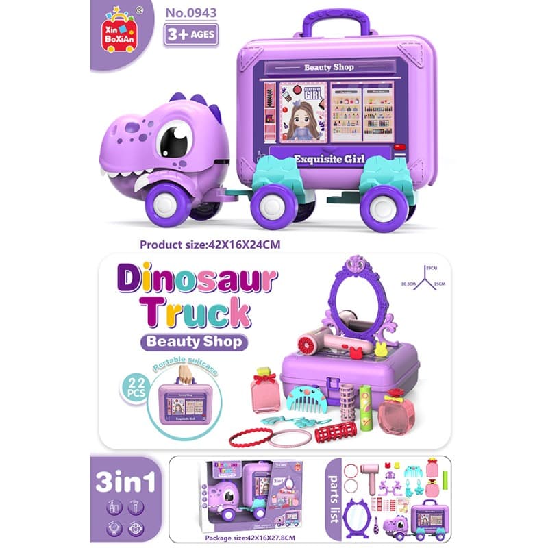 Dinosaur Truck Beauty Playset