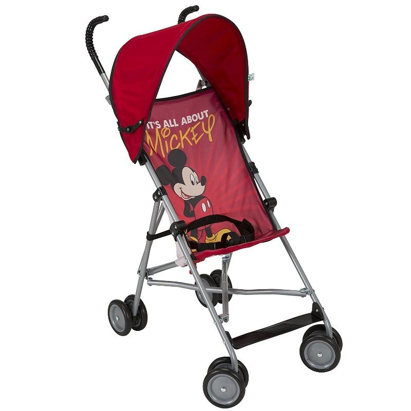 Disney I Love Mickey Umbrella Stroller With Canopy - Red