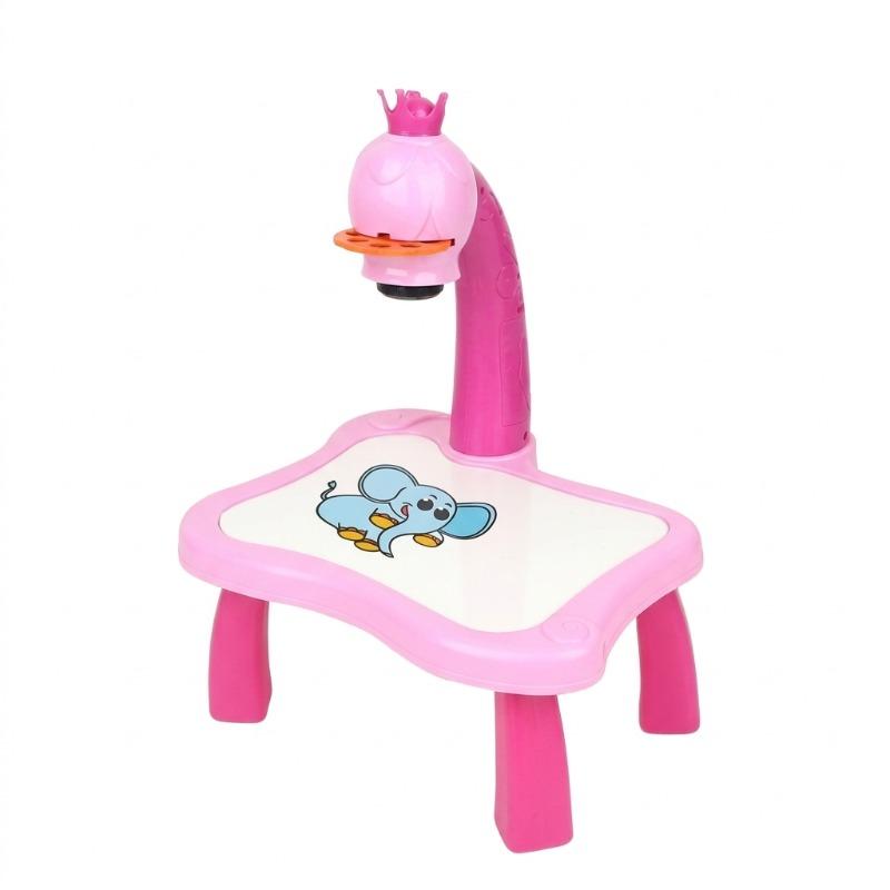 كيكيبي آلة رسم إسقاطية مع موسيقى - وردي