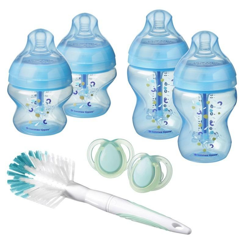 تومي تيبي - مجموعة زجاجات رضاعات مضادة للمغص - أزرق متنوع