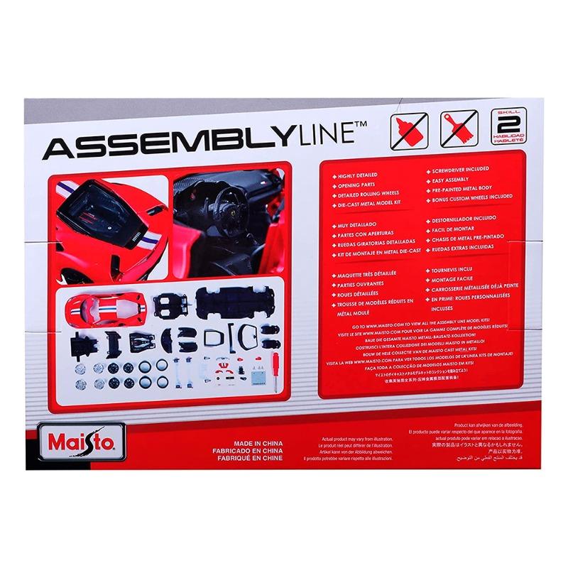 Maisto Assembly Line Die-Cast Model Kit - Ferrari 488 Pista