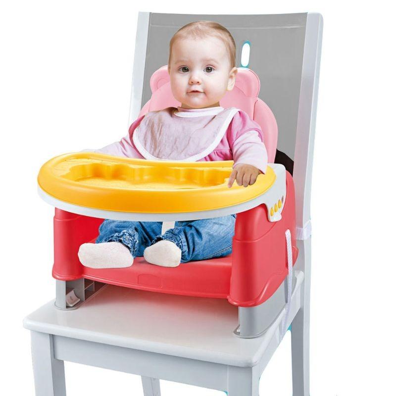 2 In 1 Baby Booster Seat With Table - Pink