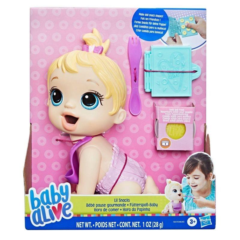 Baby Alive Lil Snacks Baby Doll - Blonde Hair