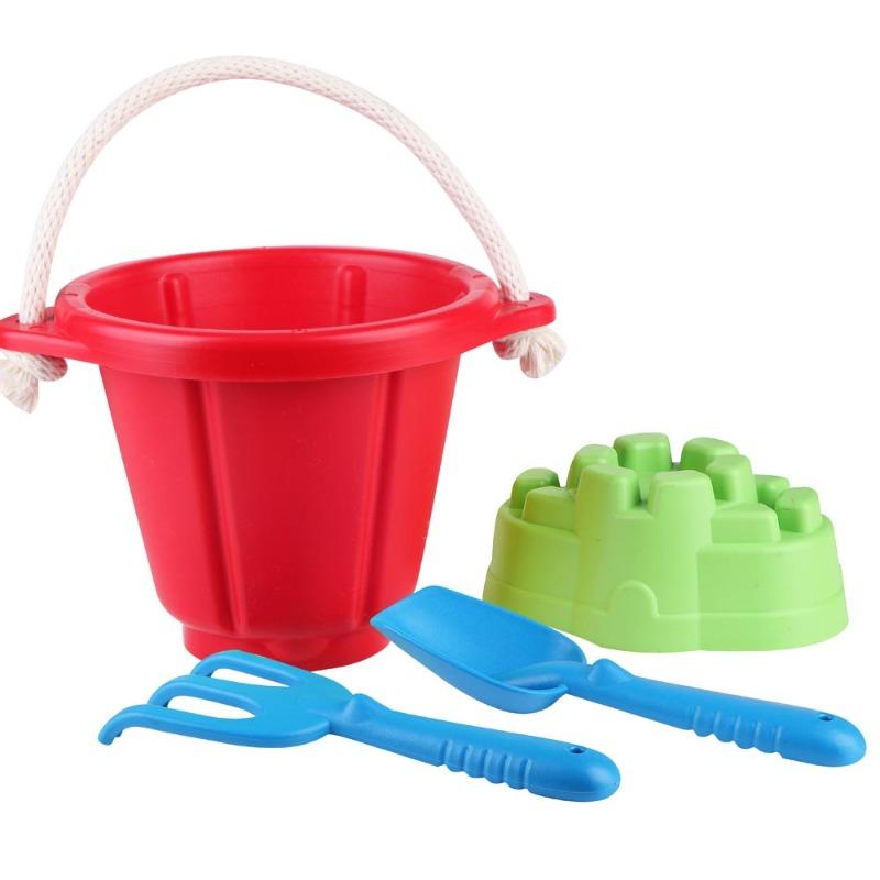 مجموعة لعب دلو الرمال وأدوات الشاطئ - لون أزرق