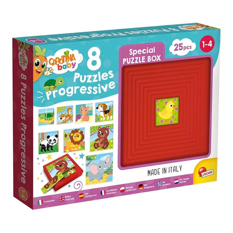 Lisciani Carotina Baby 8 Progressive Puzzles Puppies