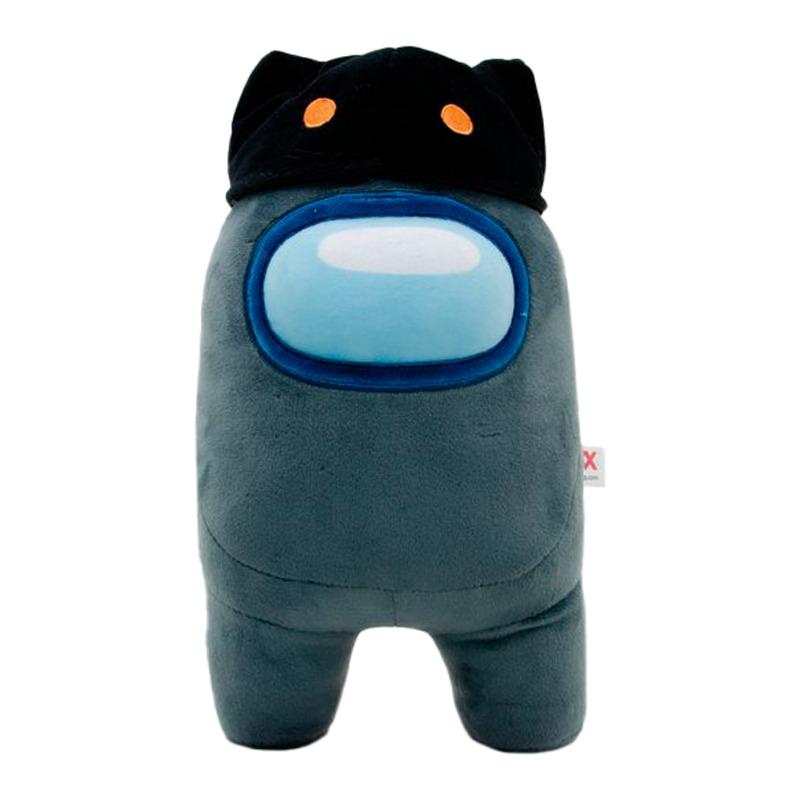 أمونج أس - قطيفة مع قبعة رأس قطة 12 إنش - أسود