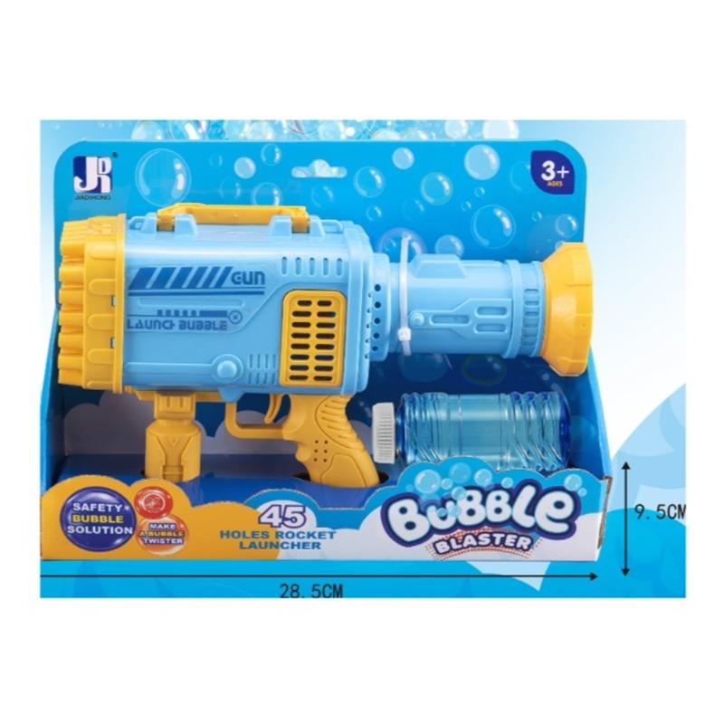 Jr Bubble Gun With Light 45 holes - Multicolor
