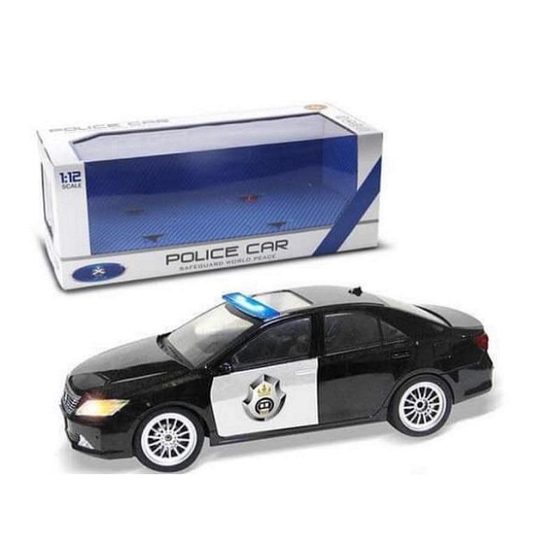سيارة الشرطة مع جهاز تحكم عن بعد - أسود