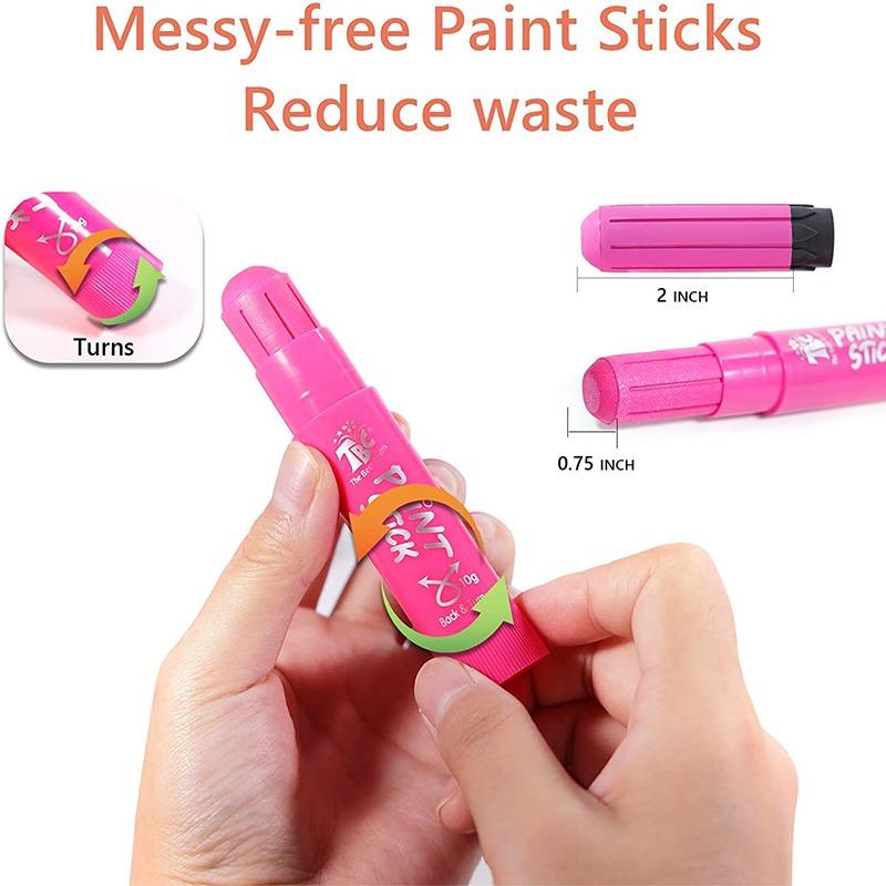 TBC Tempera Paint Sticks - 12 Pcs