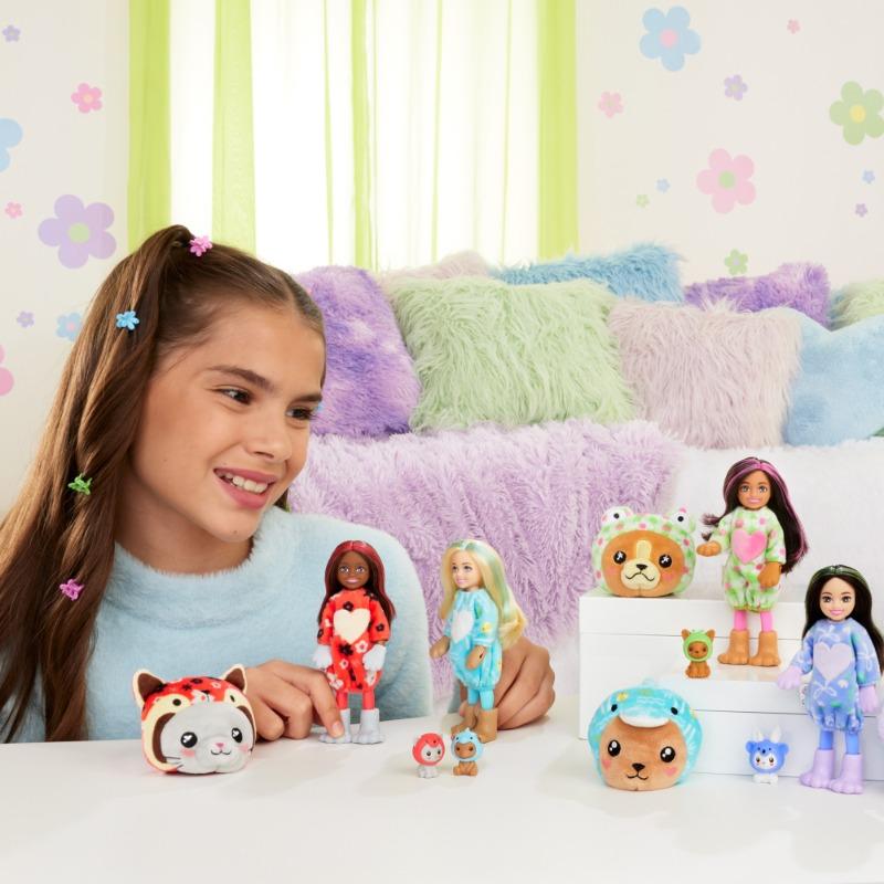 Barbie Cutie Barbie Reveal Chelsea Doll with 6 Surprises - Green