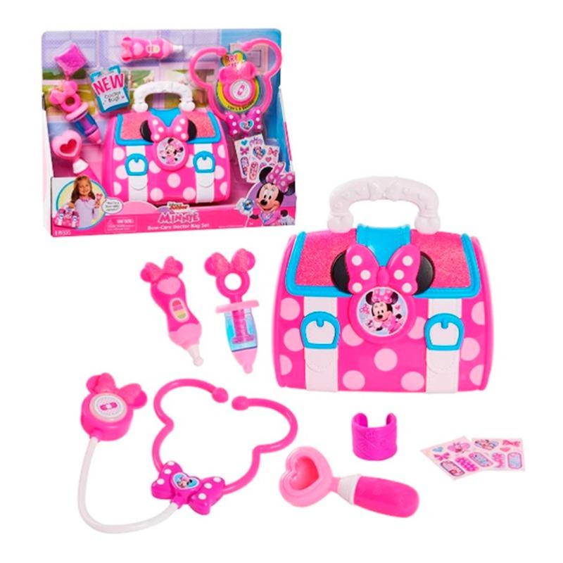 ديزني - مجموعة حقيبة الطبيب ميني ماوس بو كير بأضواء وأصوات