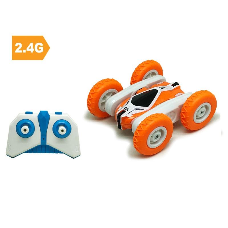 D Power Mini RC Stunt Car Cyan Spin 630 - Orange
