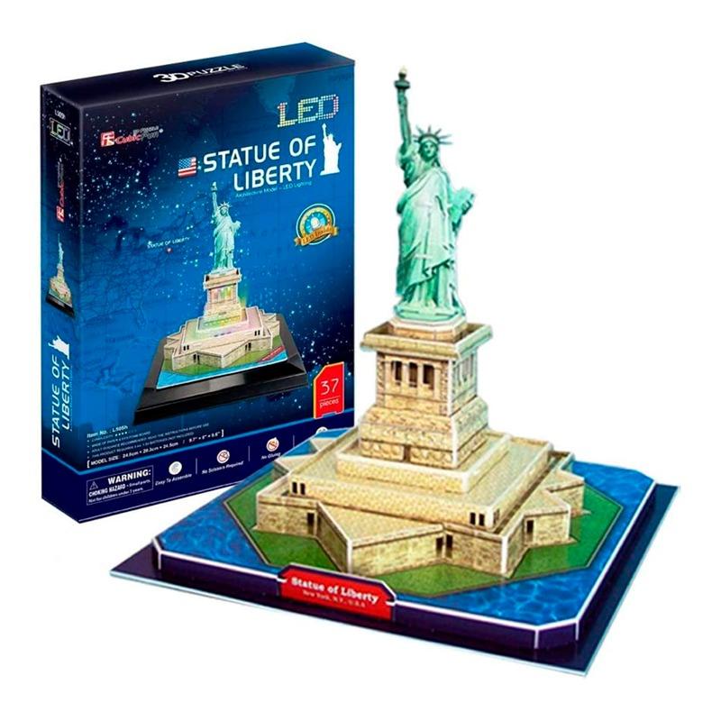 كيوبيك فن - تصميم تمثال الحرية ثلاثي الأبعاد