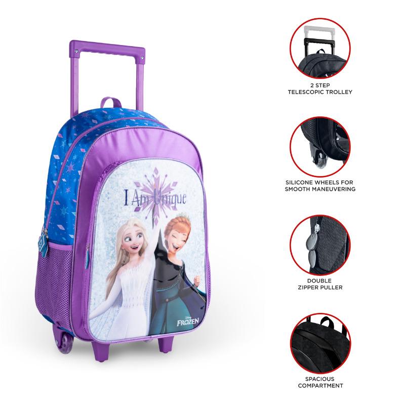 Disney Frozen 5 in 1 Trolley School Bag Set - I am Unique