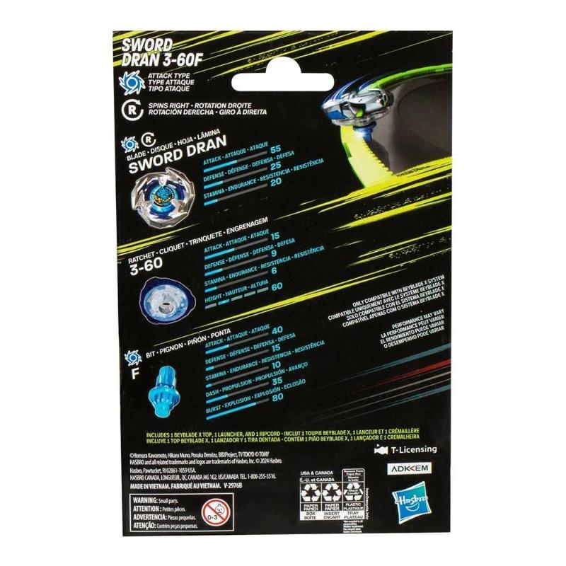 Beyblade X Sword Dran 3-60F Starter Pack Set