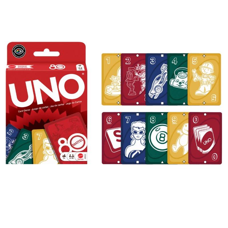 UNO 80th Ruby Red Card Game