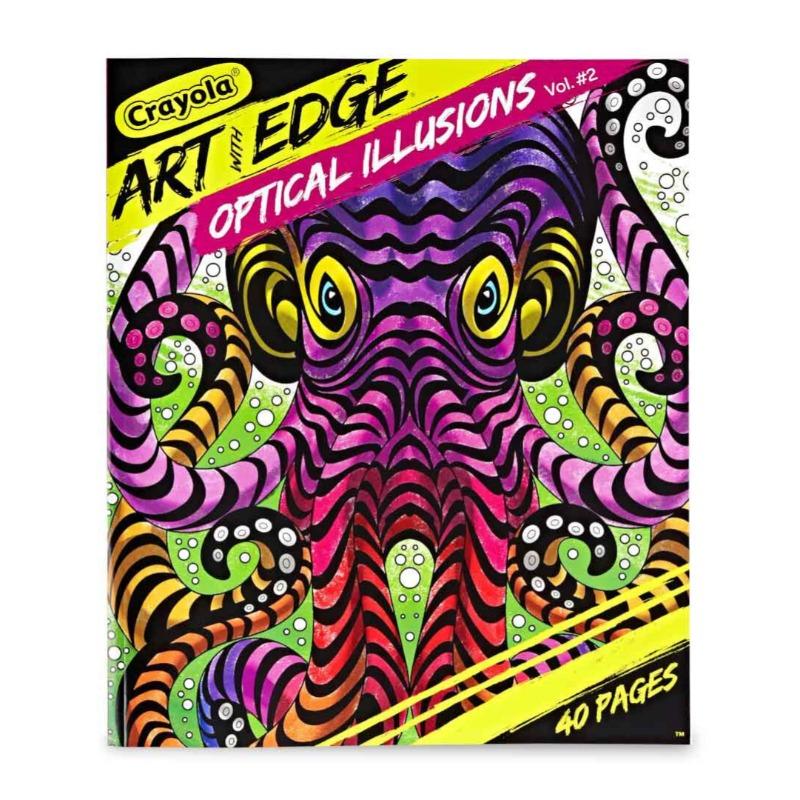 Crayola Art with Edge & Optical Illusions - 40 Pages