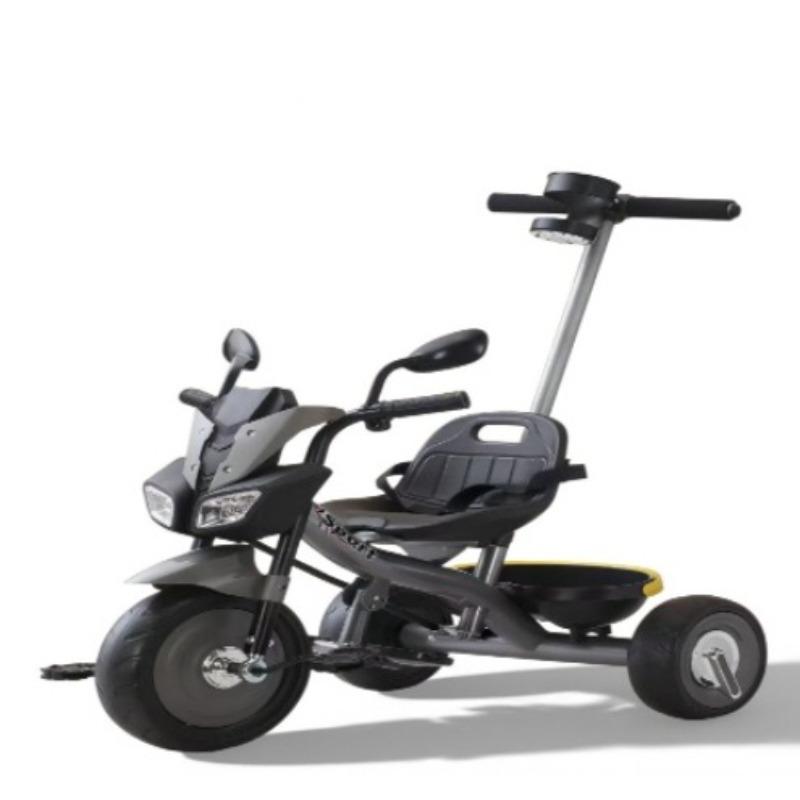 Tobbi Kids Tricycle With Handle for Kids - Silver