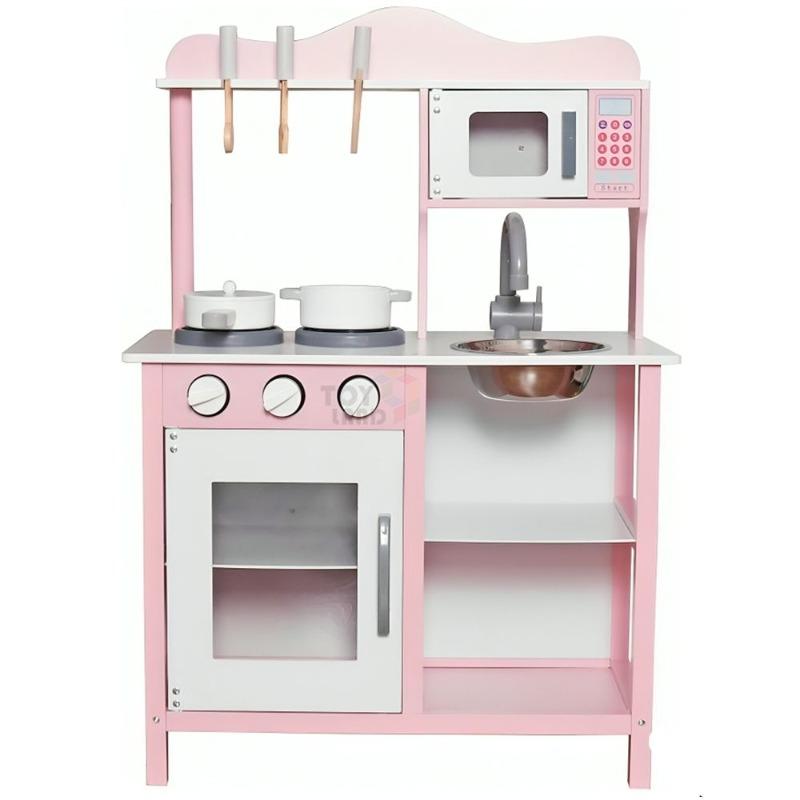 كيدلاند - مجموعة لعبة المطبخ الخشبي للاطفال