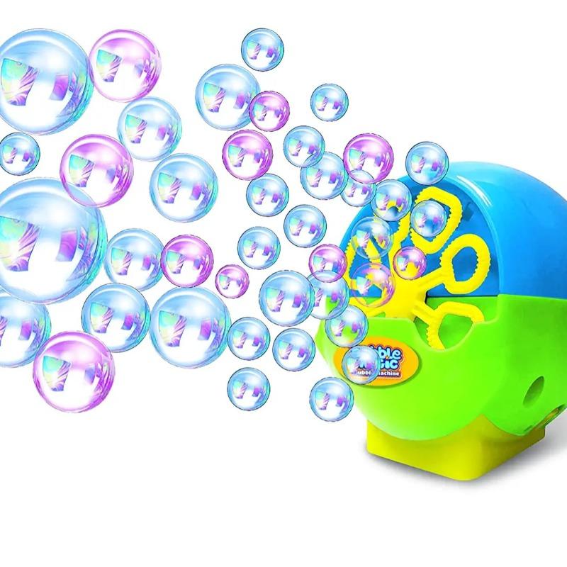 آلة إطلاق الفقاعات بلون أزرق وأخضر
