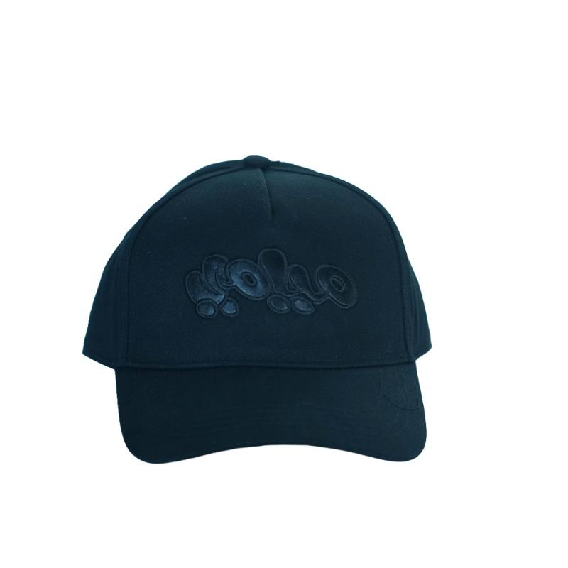 قبعة ميامي بابل باللون الأسود على الأسود