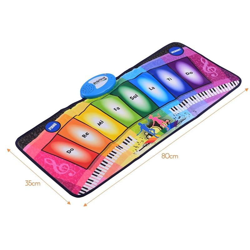 Rainbow Piano Playmat