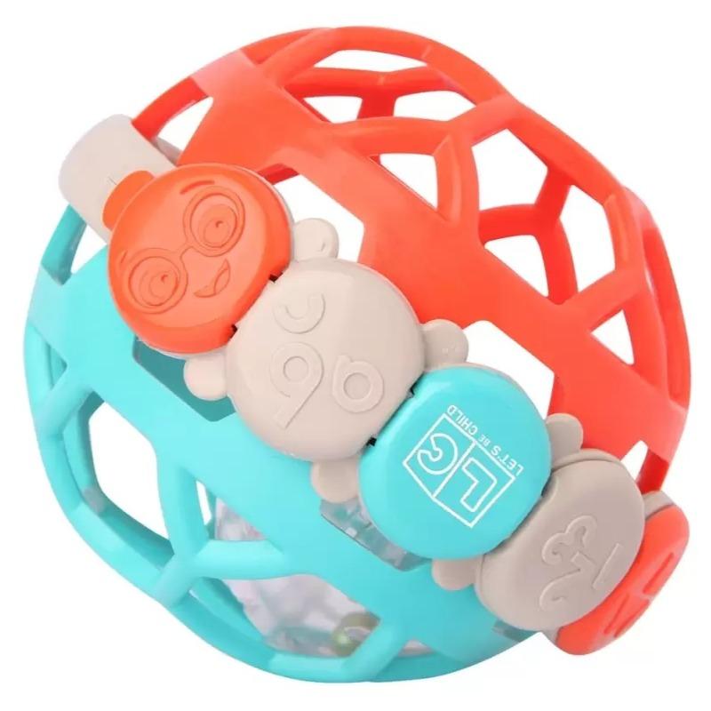 Lets Be Child Caterpillar Ball Rattle - Multicolors