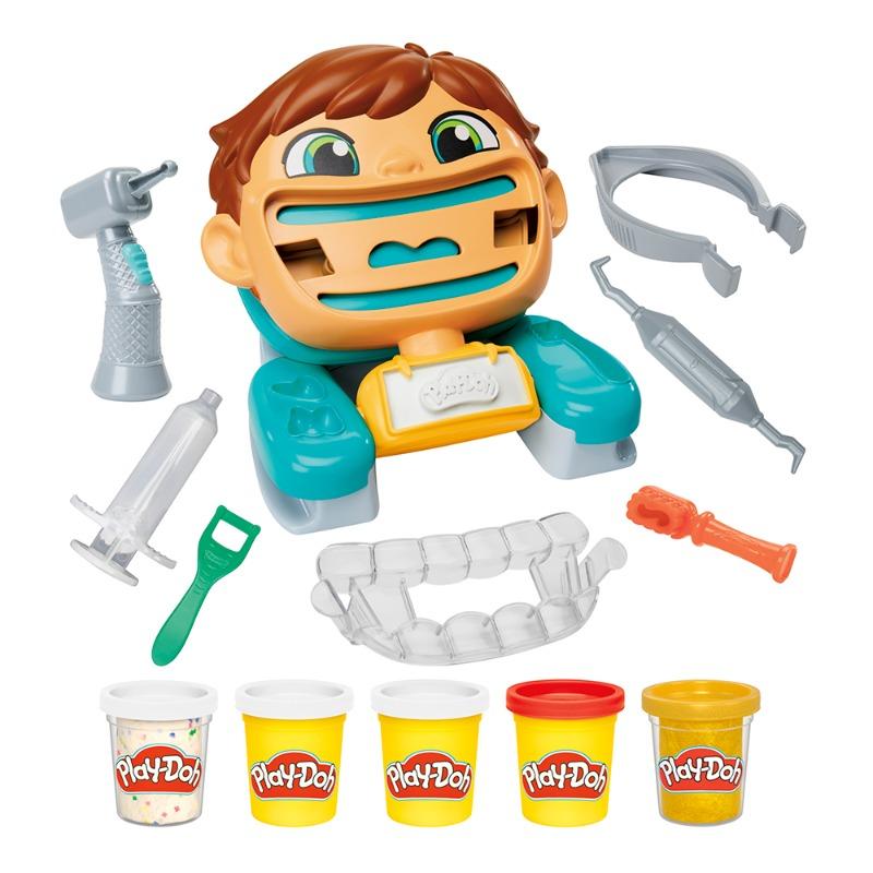 بلاي دوه - مجموعة صلصال طبيب الاسنان التظاهرية للأطفال