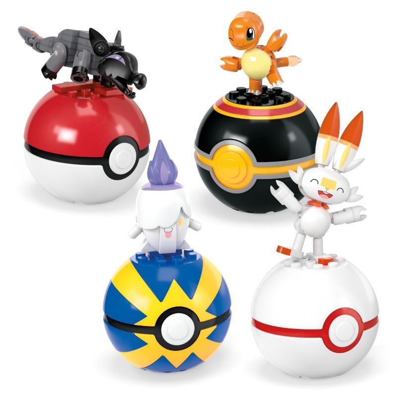 Pokemon Fireteam Mega Figures with 105 Piece Clubs Ritwick Charmander Scorpunny