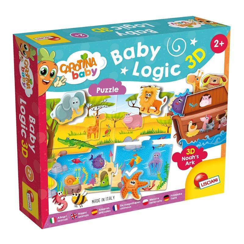 Lisciani Carotina Baby Logic 3D Animals + Montessori The Big House Bundle