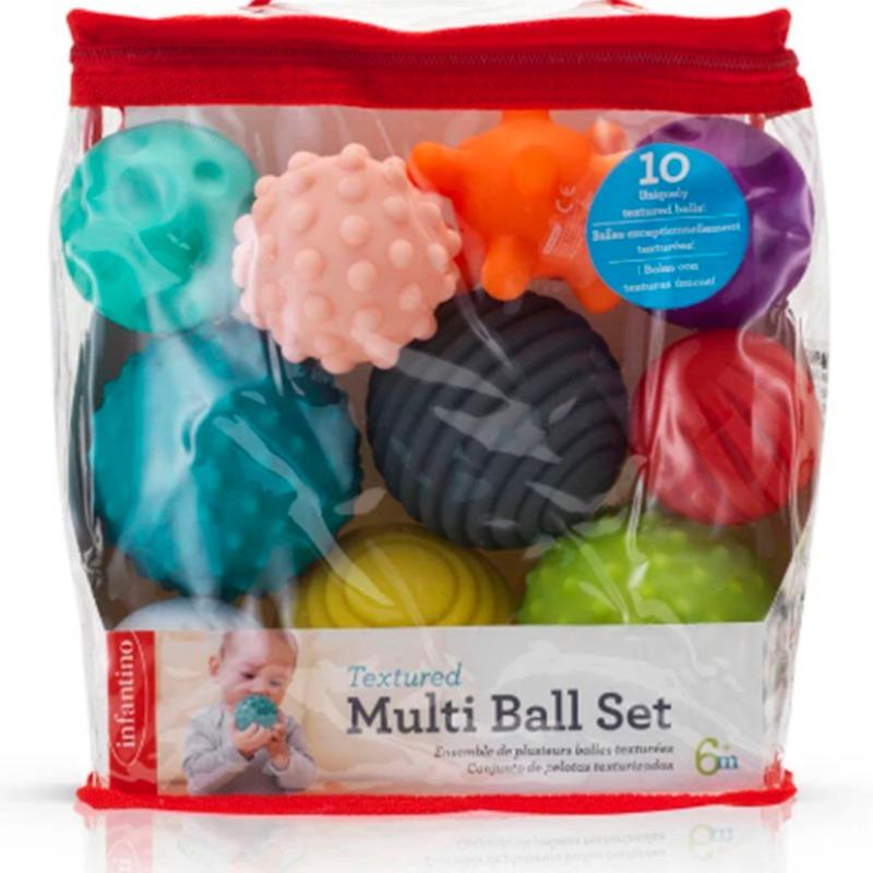 Infantino Set of 10 Colorful Sensory Balls
