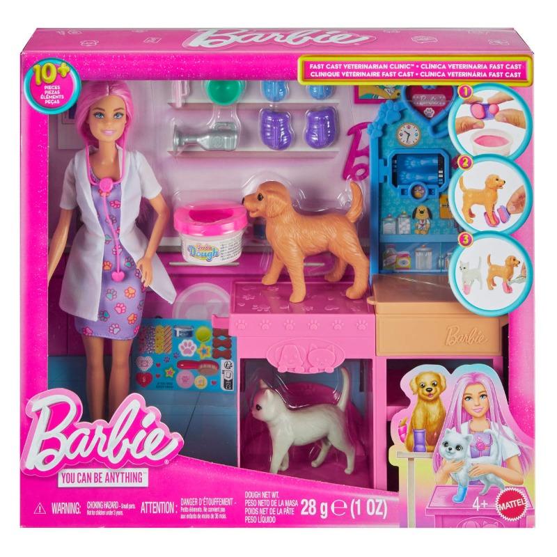 Barbie Fast Cast Veterinarian Clinic Playset.