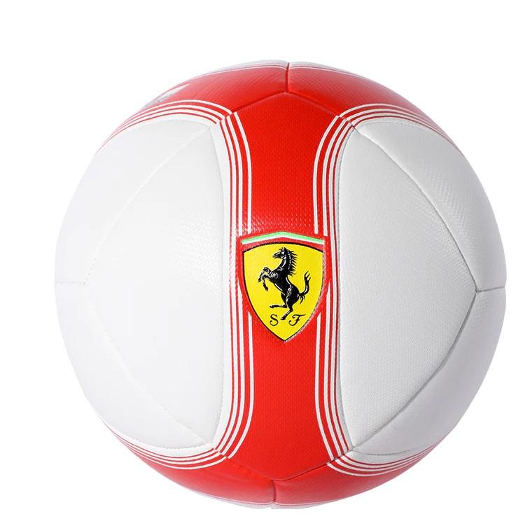 فيراري - كرة قدم مقاس 5 - أبيض مع أحمر