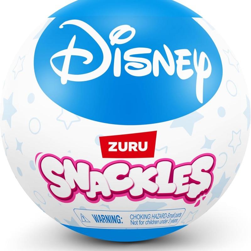 ZURU Disney licensed 5-inch Snackles plush with snack accessory