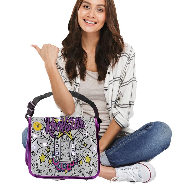 Fashion Time LED Messenger Bag Rock Star