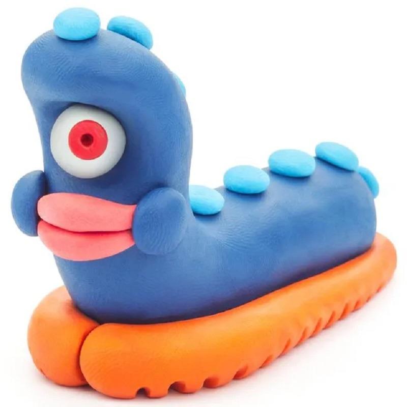 Hey Clay DIY Worm Plastic Modelling Air Dry Clay Kit - 3pcs