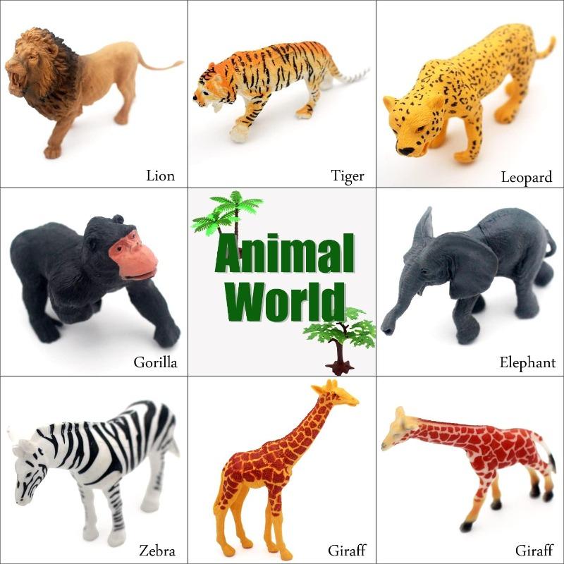 مجموعة مجسمات الحيوانات البرية - 30 قطعة