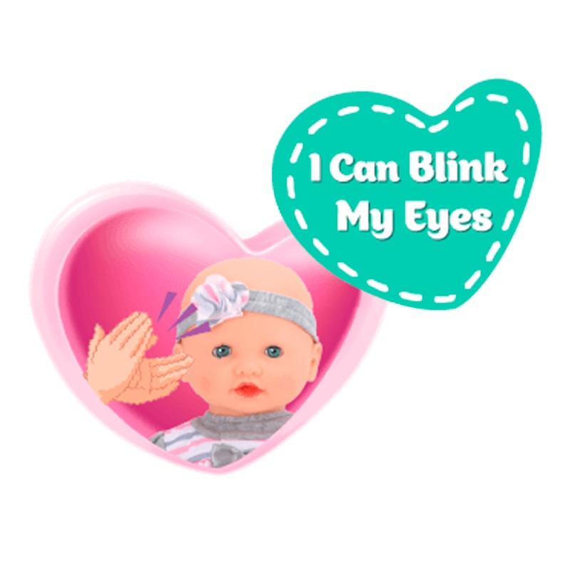 دمية بيبي حبيبي التفاعلية مقاس 16 بوصة